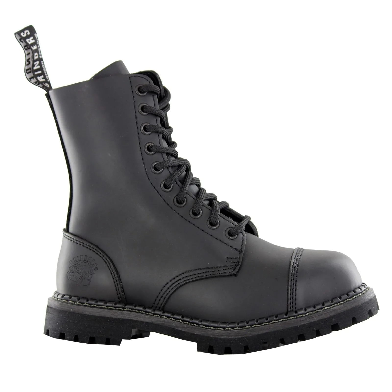 Bottes cheville unisexe à embout d'acier Grinders Stag Cs Derby Noir