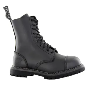 Bottes cheville unisexe à embout d'acier Grinders Stag Cs Derby Noir