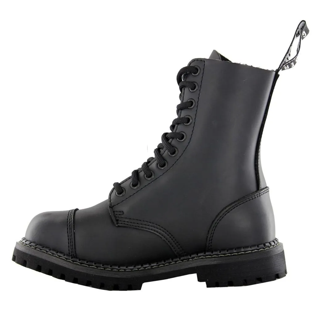Bottes cheville unisexe à embout d'acier Grinders Stag Cs Derby Noir