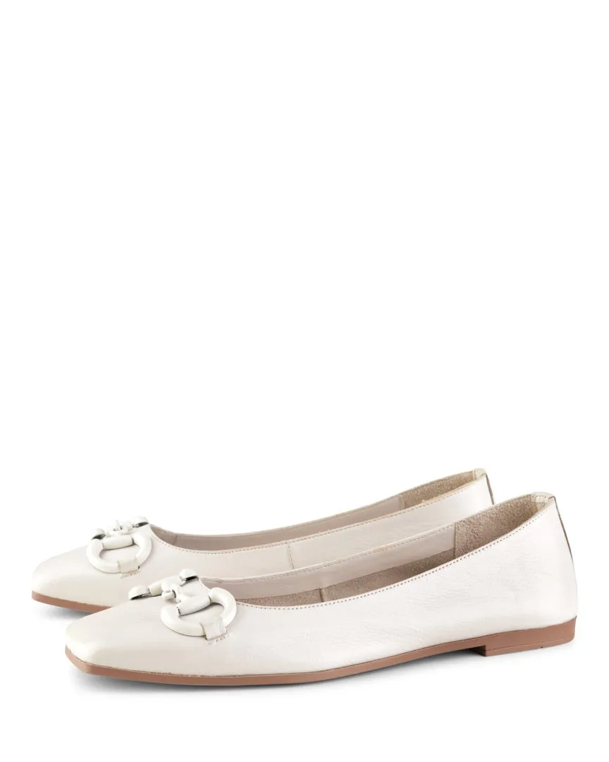 Harper Cuir Blanc Cassé