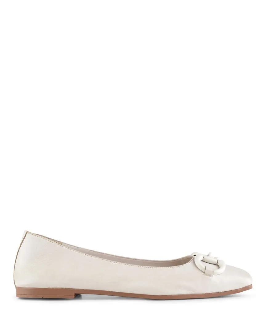 Harper Cuir Blanc Cassé