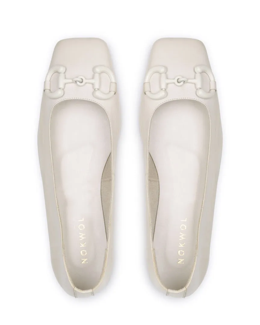 Harper Cuir Blanc Cassé