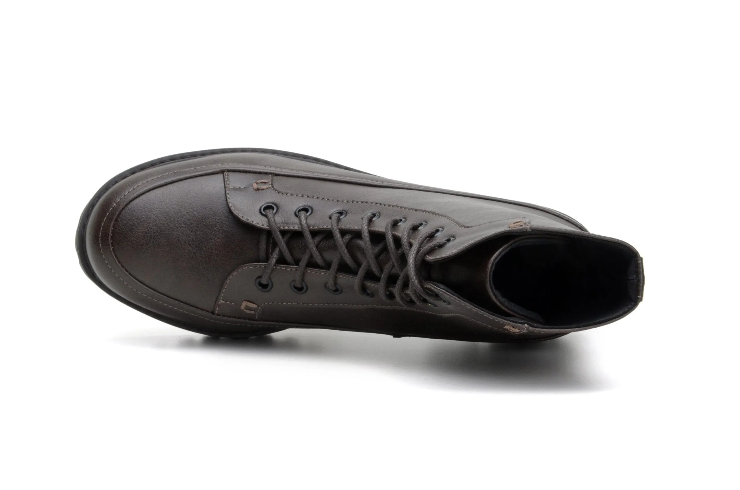 Bottes lacées unisexes en simili-cuir vegan Ingmar | Café express