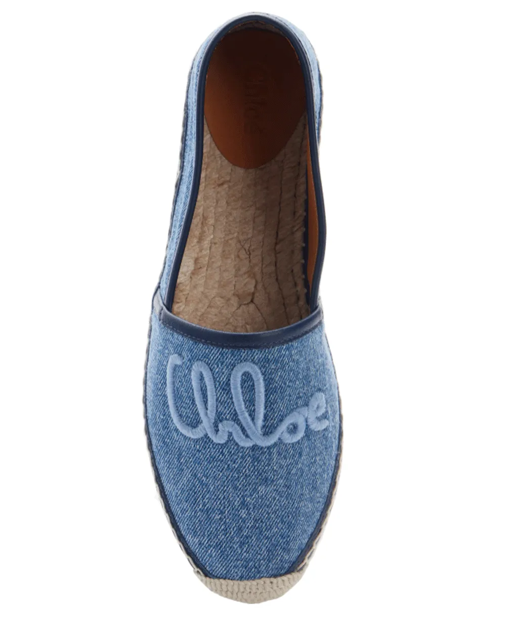 Isla Espadrille Brodée en Jean