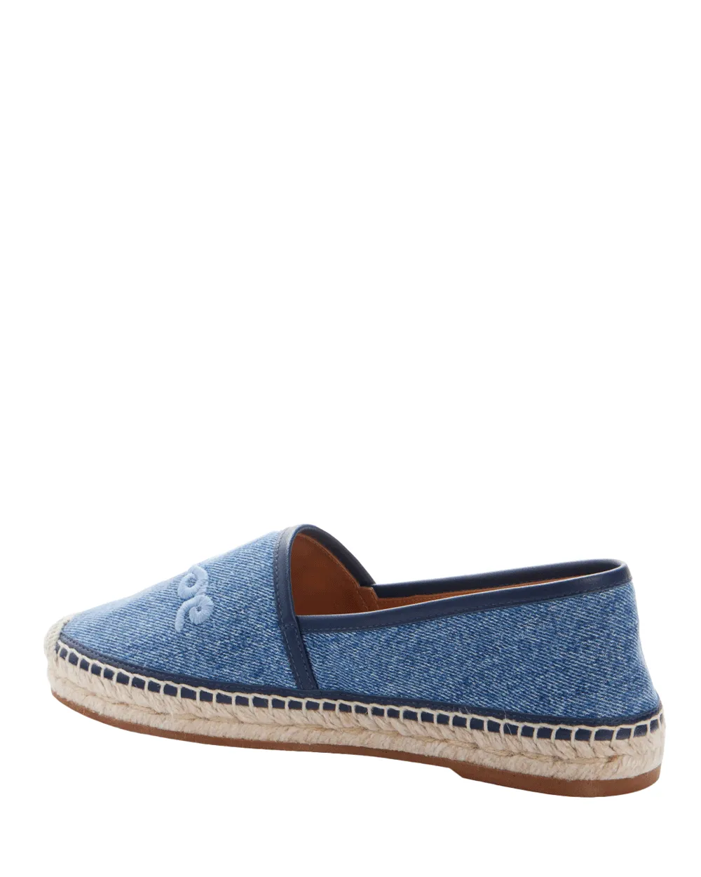 Isla Espadrille Brodée en Jean