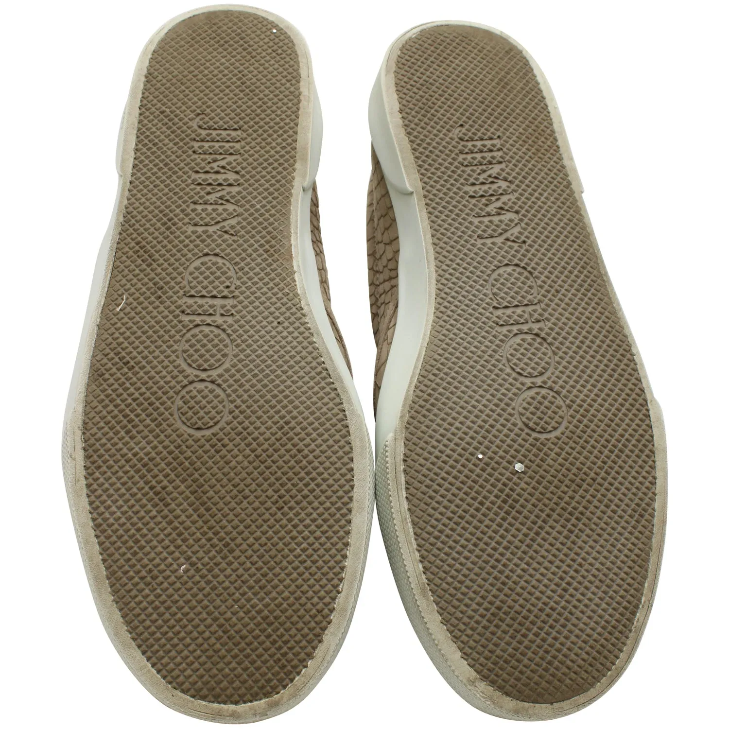 Jimmy Choo Escarpins à enfiler en cuir nude imprimé crocodile