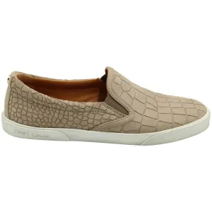 Jimmy Choo Escarpins à enfiler en cuir nude imprimé crocodile