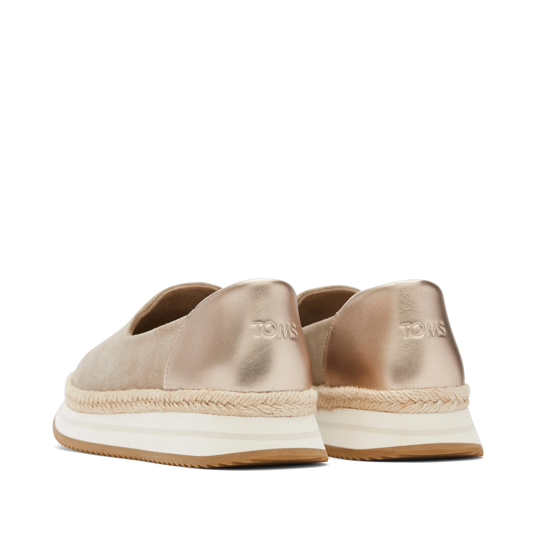 Jocelyn Suède Métallisé Taupe Basket Espadrille