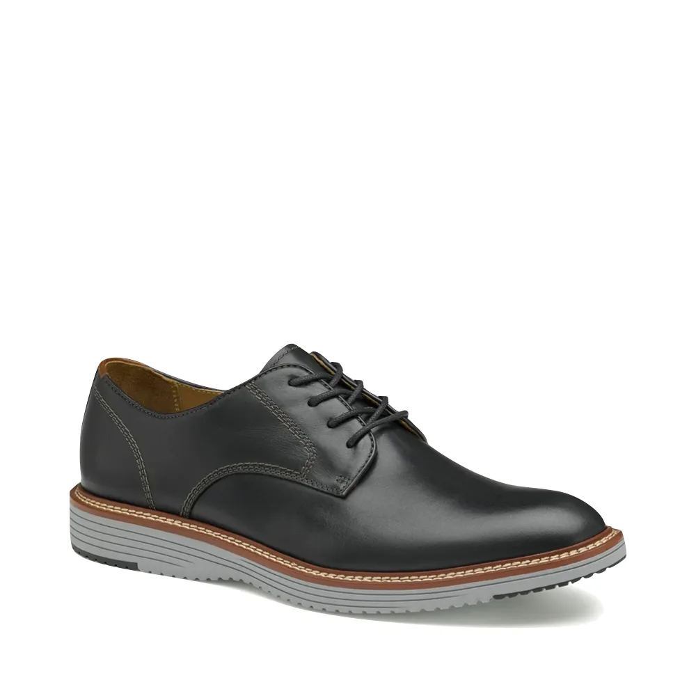 Johnston & Murphy Chaussures Oxford à Lacets en Cuir à Bout Rond pour Homme Upton en Noir