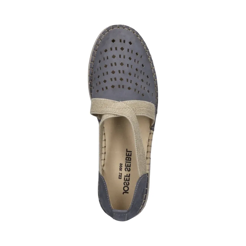 Josef Seibel Femme Sofie 44 Bride Croisée Mule en Jeans Bleu