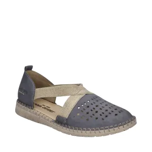 Josef Seibel Femme Sofie 44 Bride Croisée Mule en Jeans Bleu