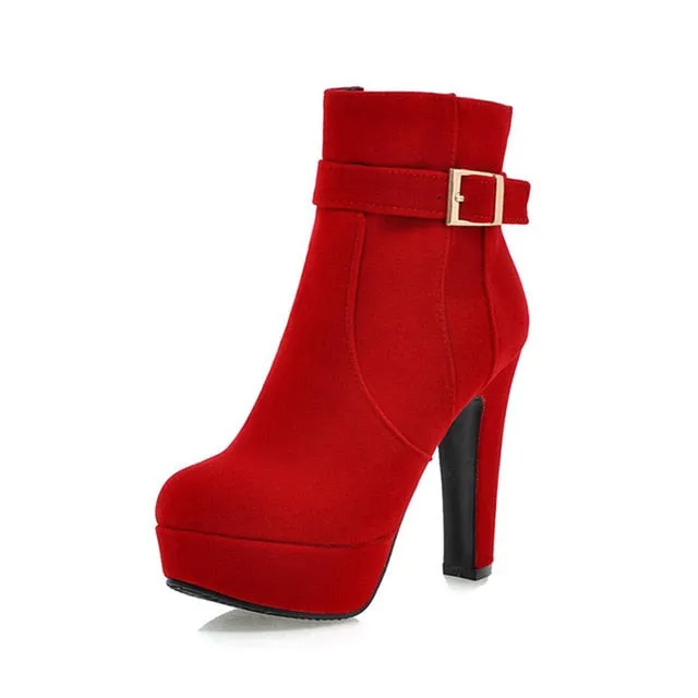 KemeKiss 2020 Grandes Tailles 33-43 Bottes de Soirée pour Femme Chaussures à Talons Hauts Mode Femme Bottes Sexy avec Fourrure d'Hiver Bottes Cheville Femme Chaussures Fashion Nova