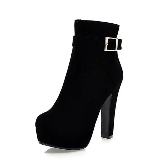 KemeKiss 2020 Grandes Tailles 33-43 Bottes de Soirée pour Femme Chaussures à Talons Hauts Mode Femme Bottes Sexy avec Fourrure d'Hiver Bottes Cheville Femme Chaussures Fashion Nova