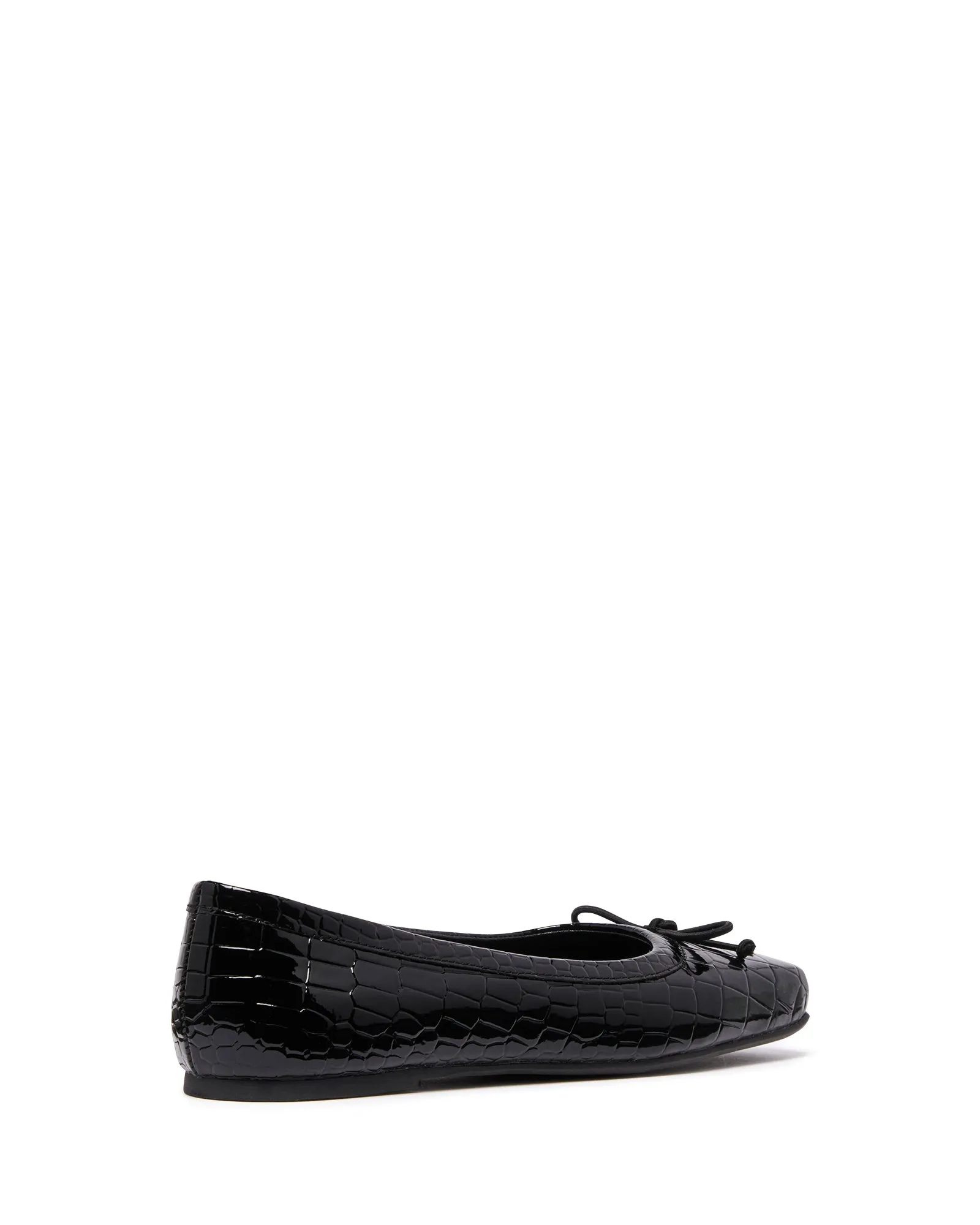 Ballerine Laine Noir Croco