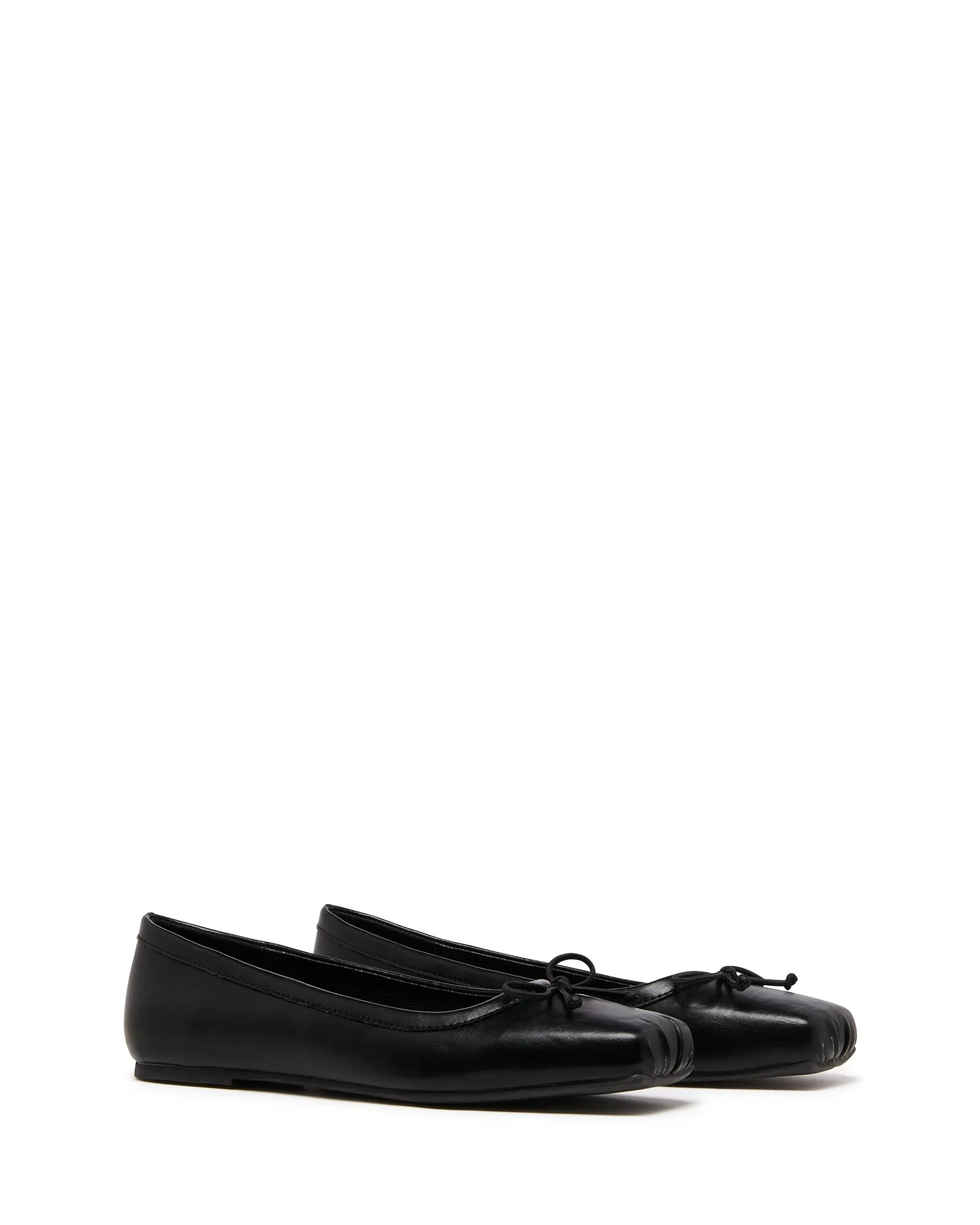 Ballerine Laine Noir Lisse