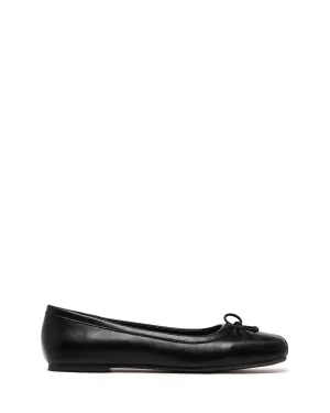 Ballerine Laine Noir Lisse