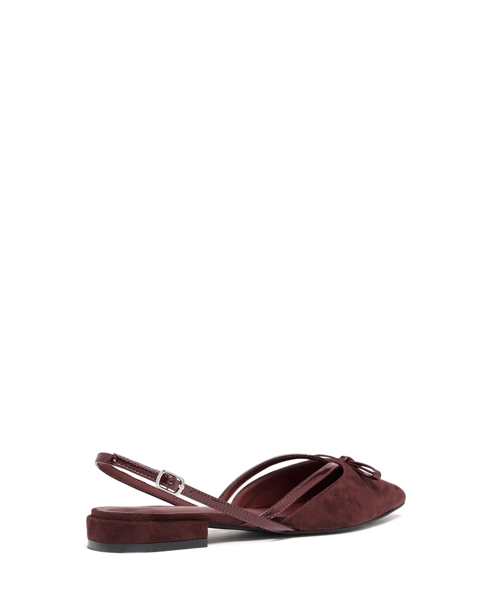 Lalaa Flat Point Bordeaux en daim