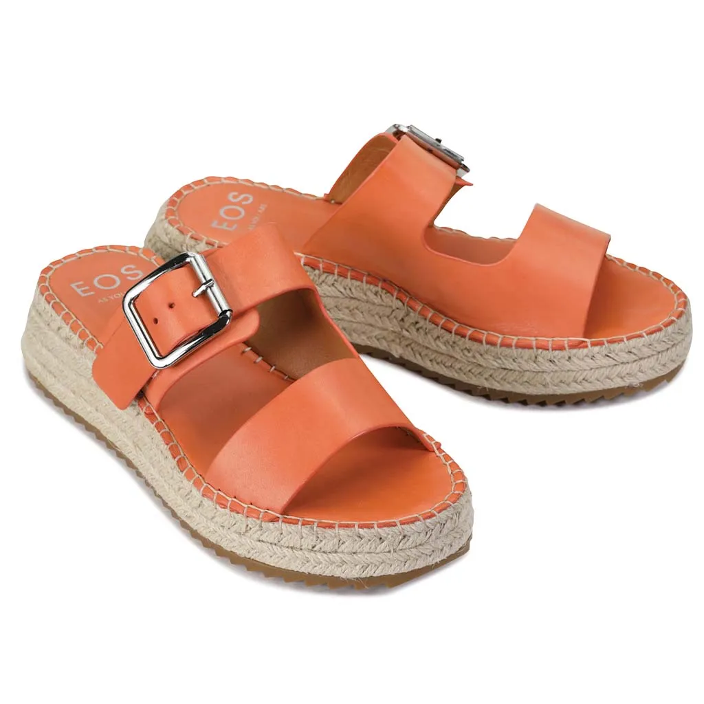 LAROSSA ESPADRILLE À LANIÈRES EN CUIR