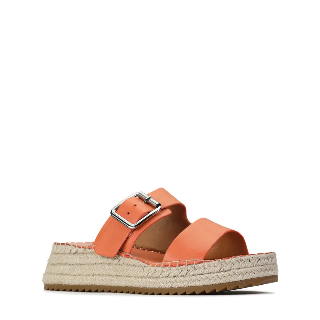 LAROSSA ESPADRILLE À LANIÈRES EN CUIR