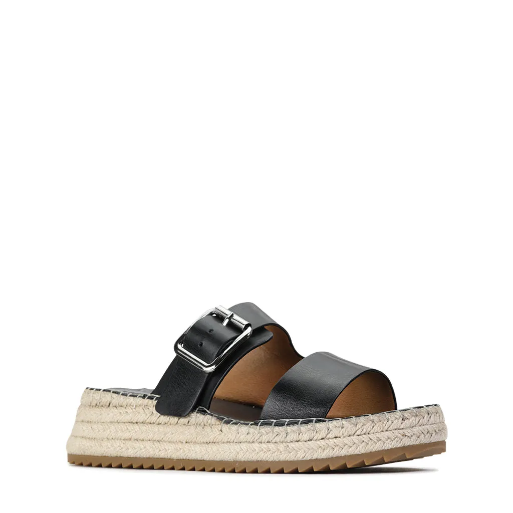 LAROSSA ESPADRILLE À LANIÈRES EN CUIR