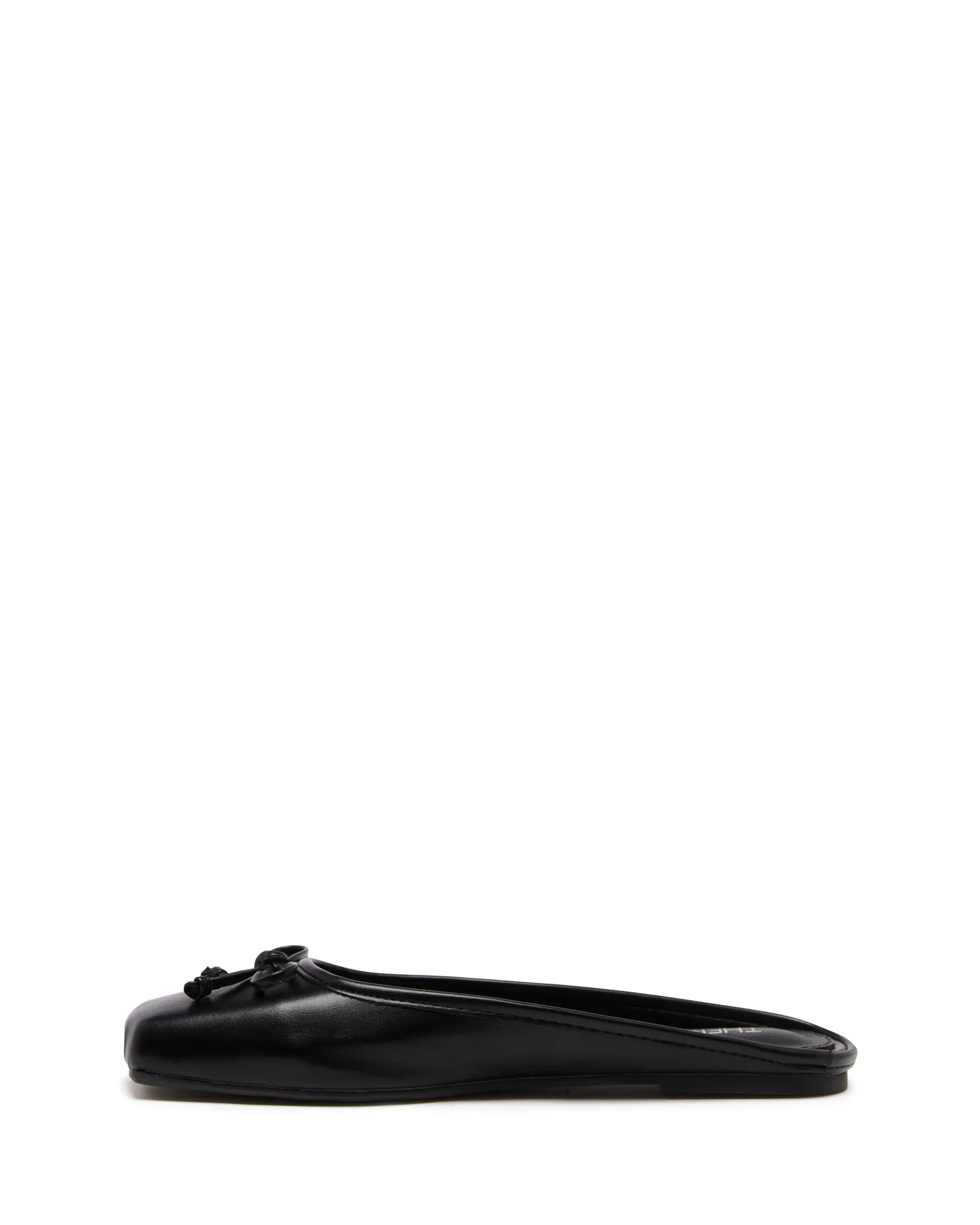 Lilah Ballerine Noir Lisse