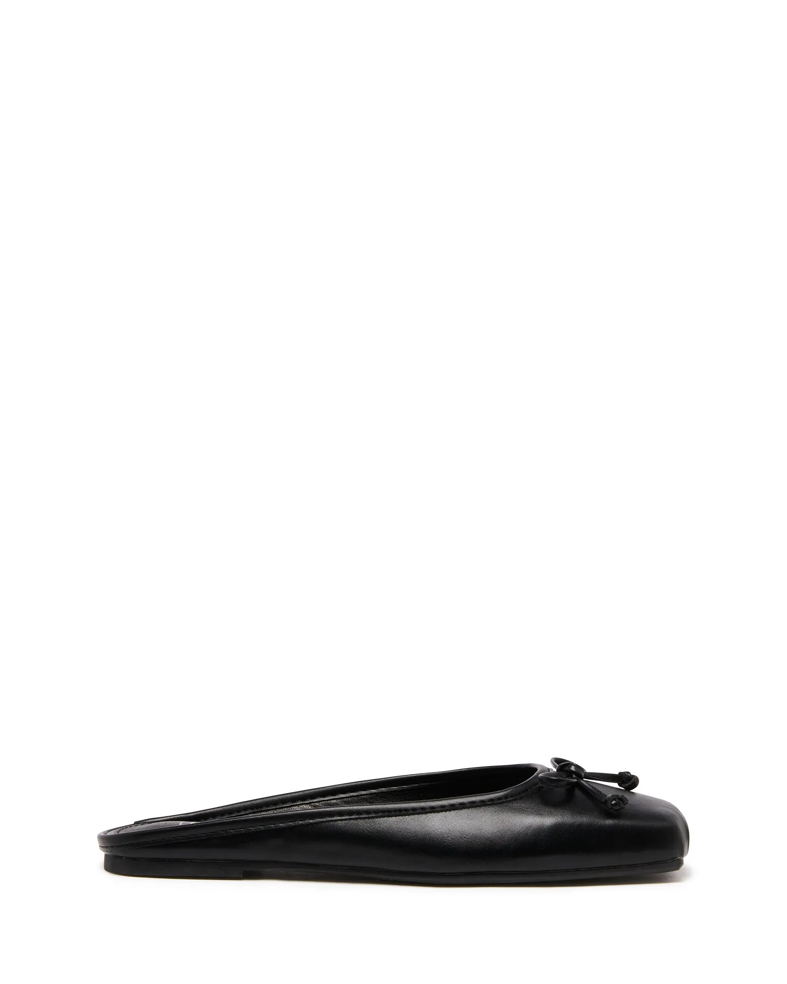Lilah Ballerine Noir Lisse