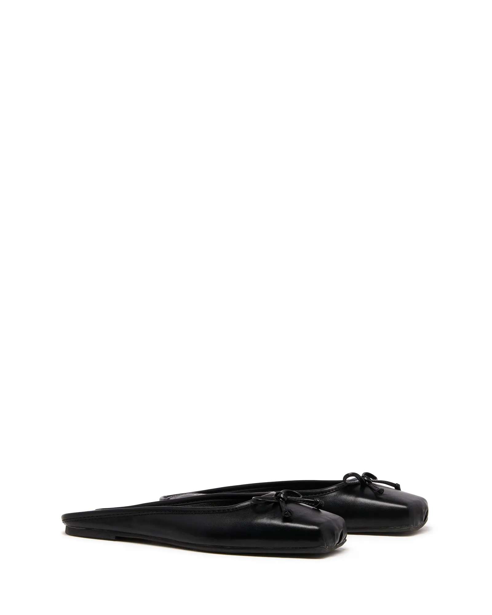 Lilah Ballerine Noir Lisse