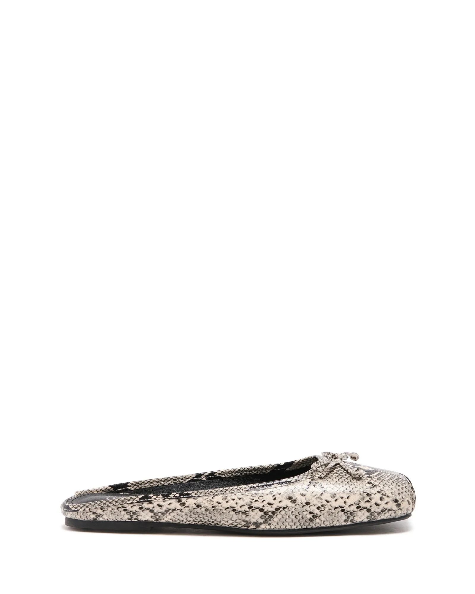 Lilah Ballerine Noir/Blanc Serpent