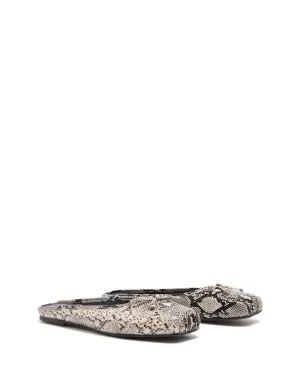 Lilah Ballerine Noir/Blanc Serpent