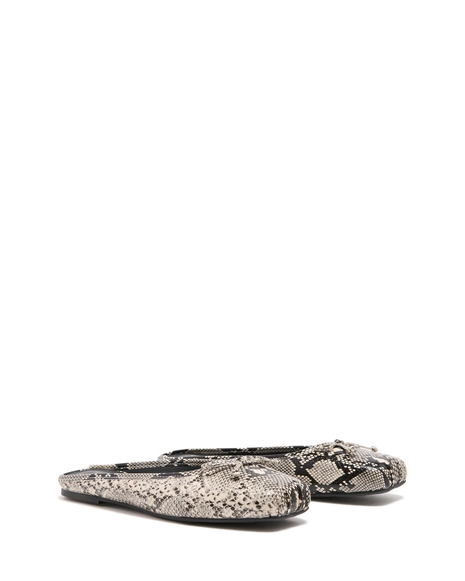Lilah Ballerine Noir/Blanc Serpent