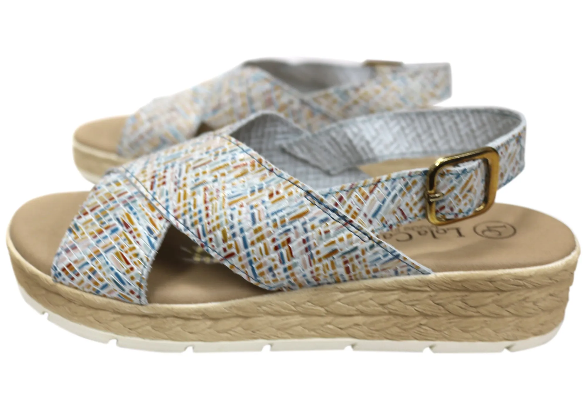 Sandales Espadrilles en Cuir Confortables pour Femmes Lola Canales Fonda Espagnoles Chaussures Lola Canales