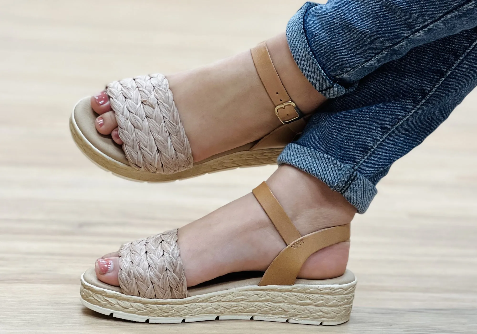 Sandales espadrilles confortables pour femmes Lola Canales Lorrie, chaussures Lola Canales