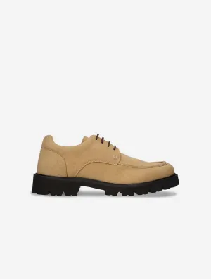 Derby en similicuir vegan pour homme Luke | Beige