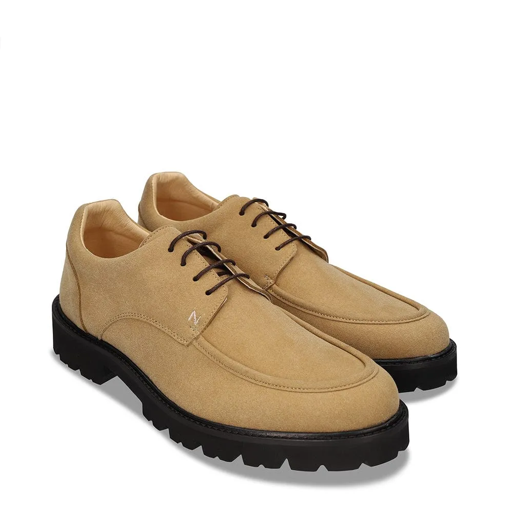 Derby en similicuir vegan pour homme Luke | Beige