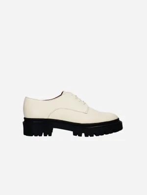 Derby Vegan en Cuir Pomme pour Femme Megan | Blanc