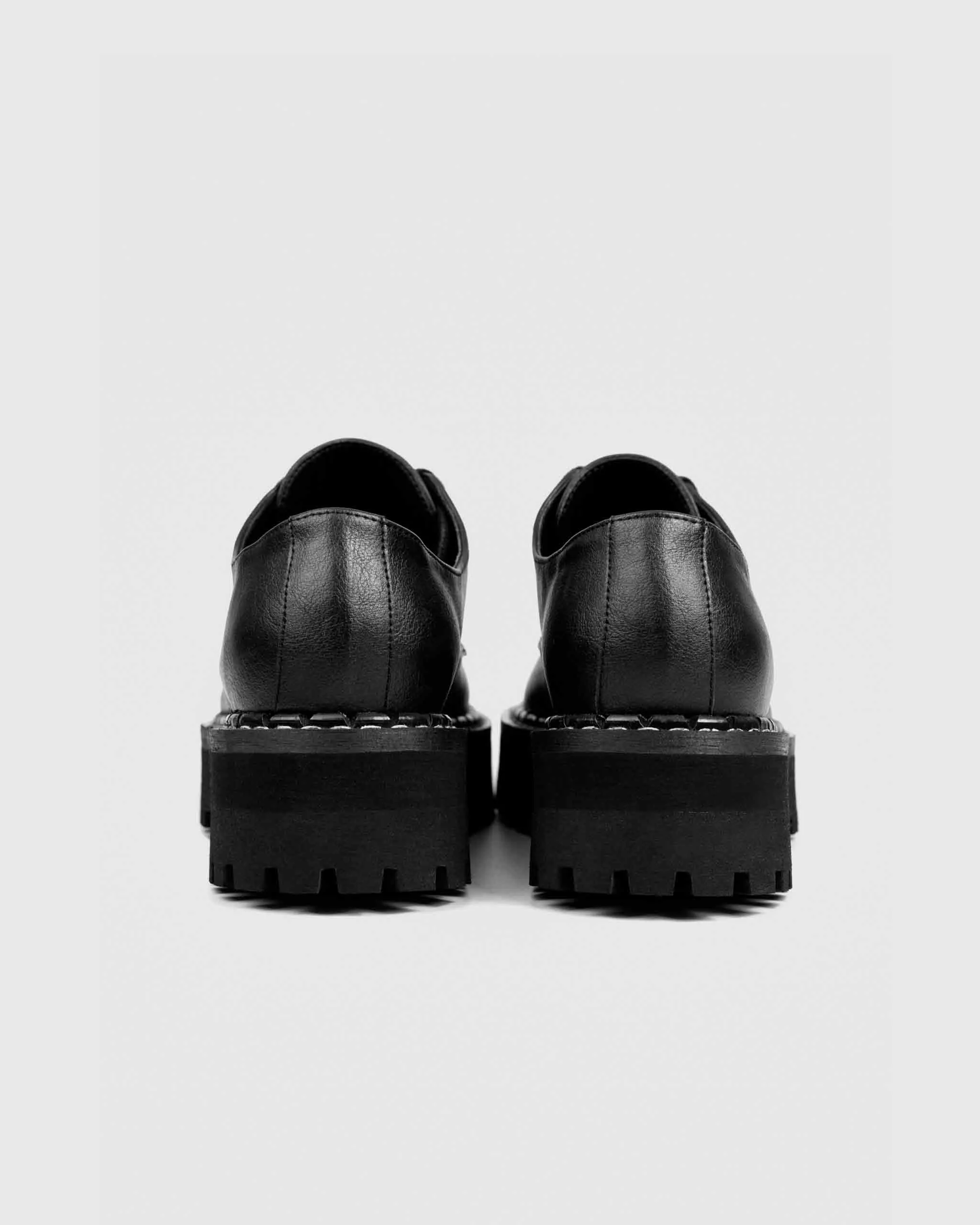 Derby Vegan en Cuir Grainé Raisin pour Homme | Noir
