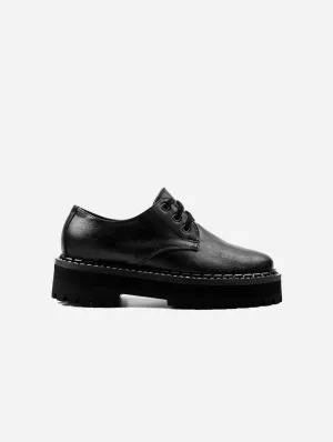 Derby Vegan en Cuir Grainé Raisin pour Homme | Noir