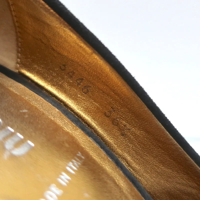 Escarpins Plateforme Miu Miu en Suède Noir Taille 36.5