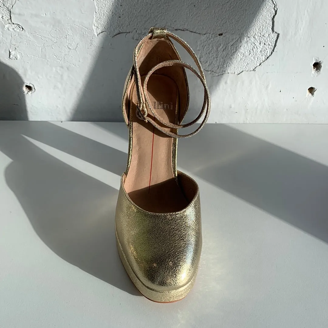 Mollini Ambition Old Gold - DERNIÈRE PAIRE taille 42 Chaussures_Mollini
