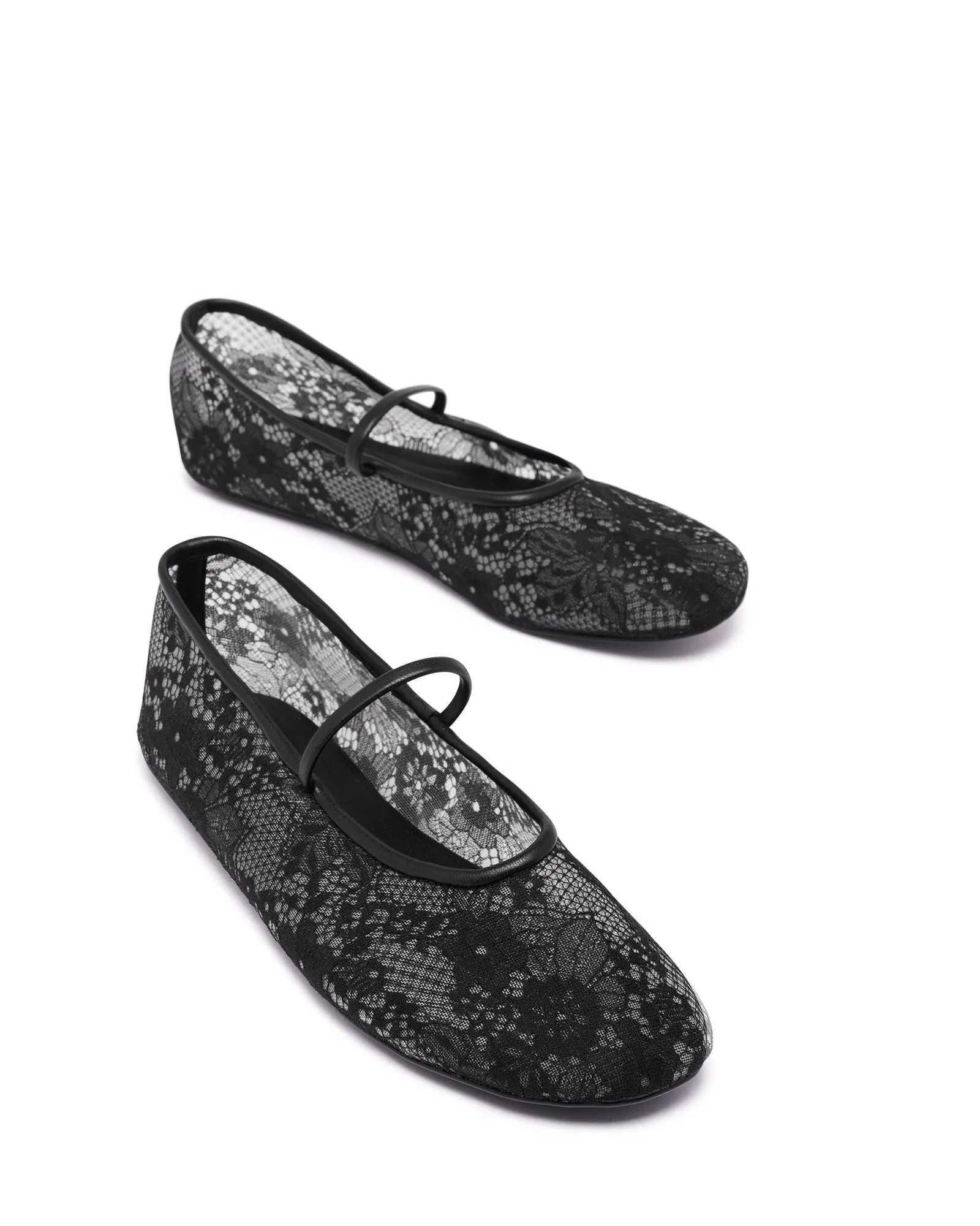 Monamour Ballerine Dentelle Noire