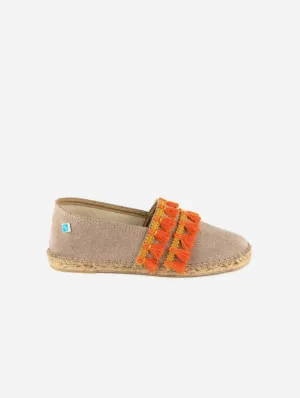 Mes Escarpins Vegan en Coton Espadrille à Pompons | Pierre