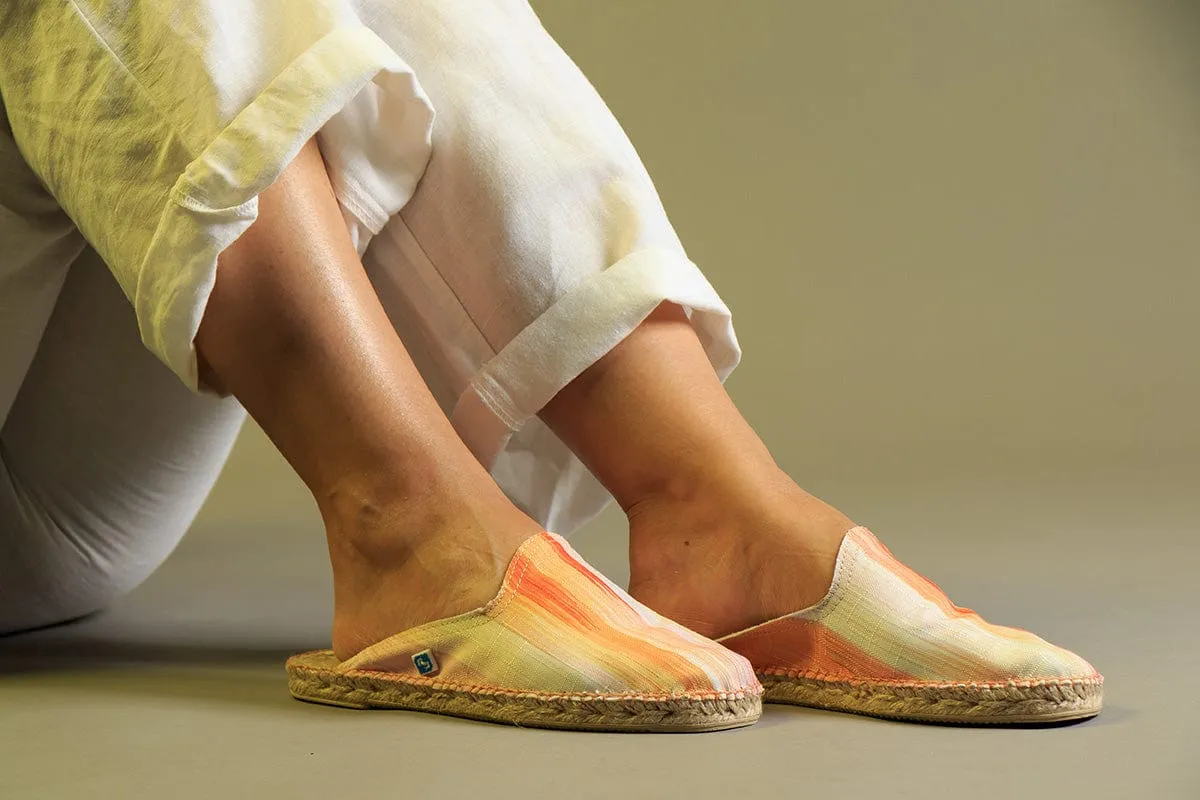 Mes Espadrilles Vegan Slide Dawn de My Mule | Orange