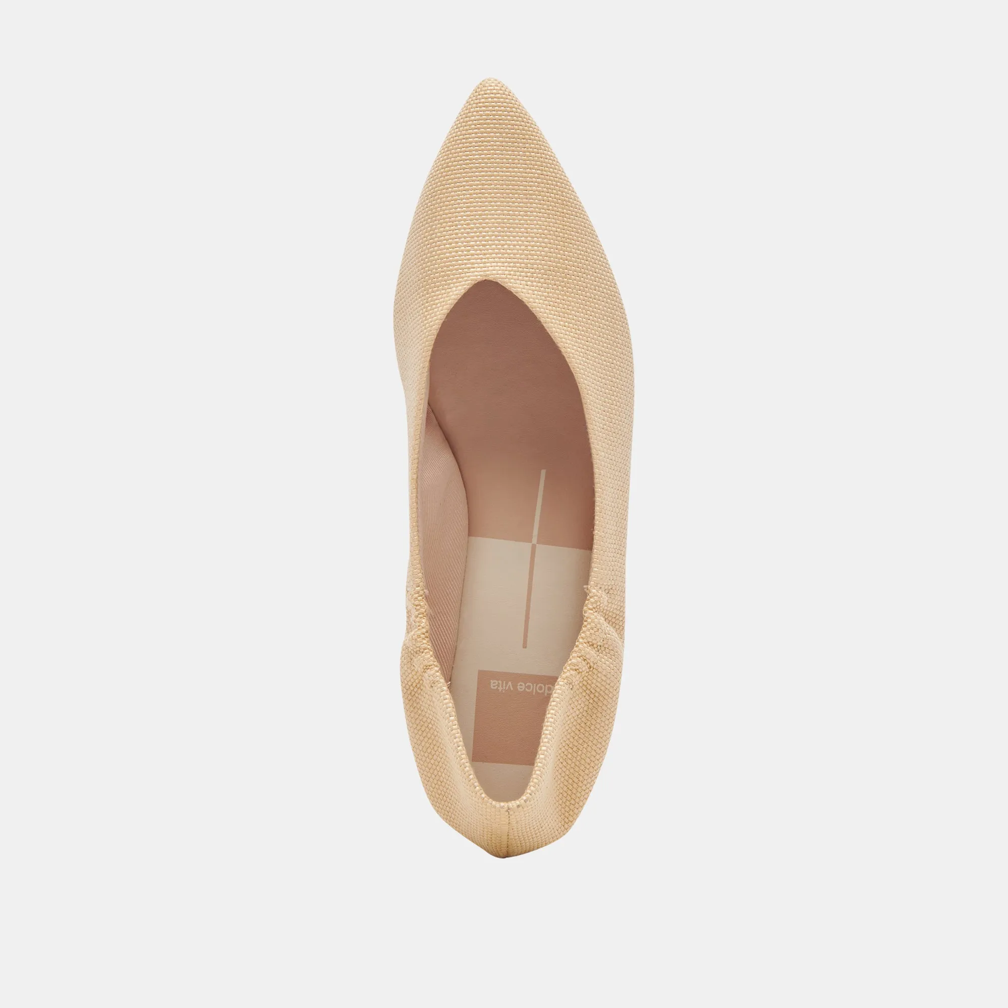 NADAV BALLET FLATS LT RAFFIA NATUREL