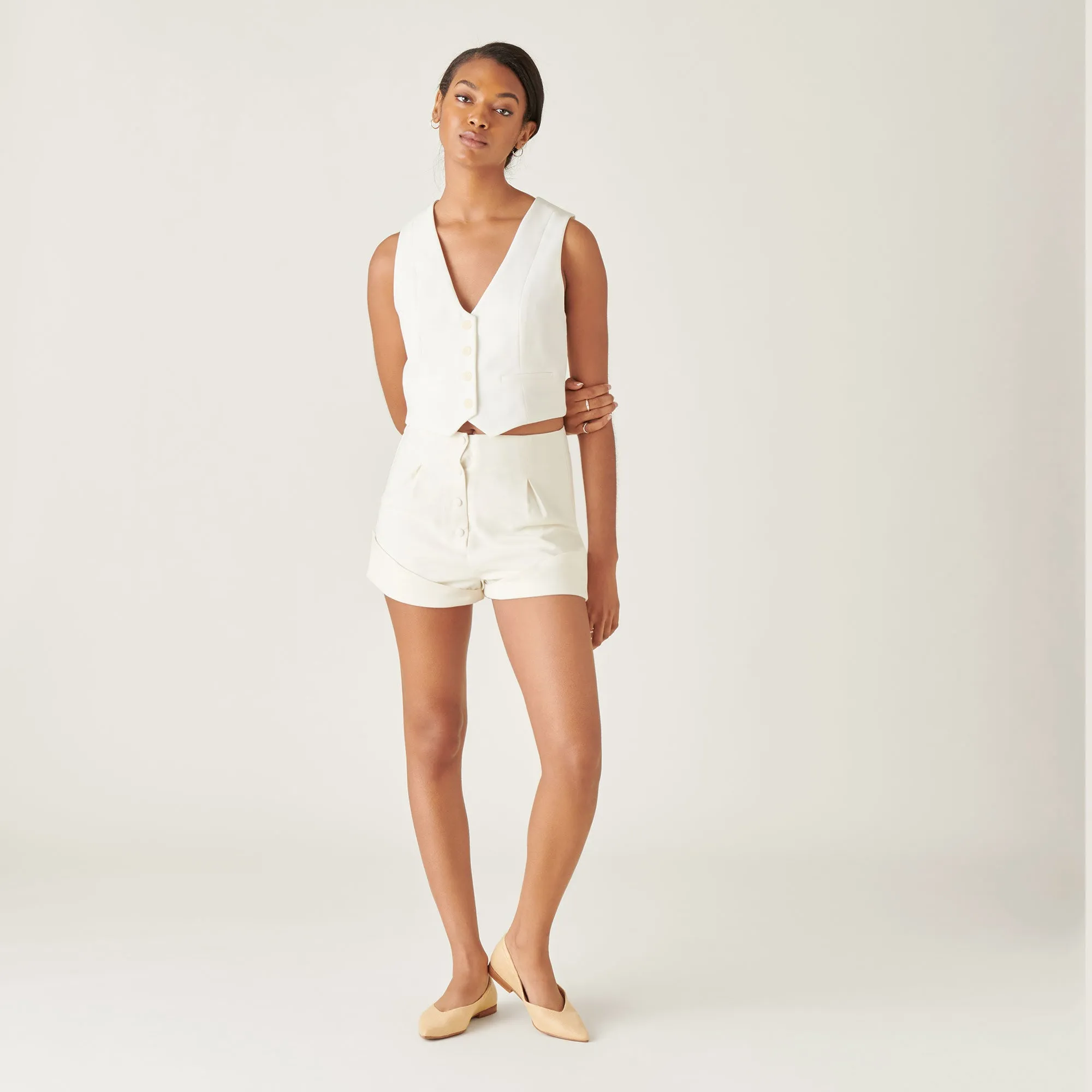 NADAV BALLET FLATS LT RAFFIA NATUREL