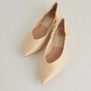 NADAV BALLET FLATS LT RAFFIA NATUREL