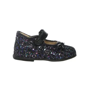 Chaussures Naturino pour tout-petits (Tailles 22-26) Ballerine Noir/Multicolore avec Nœud Pailleté Mary Jane