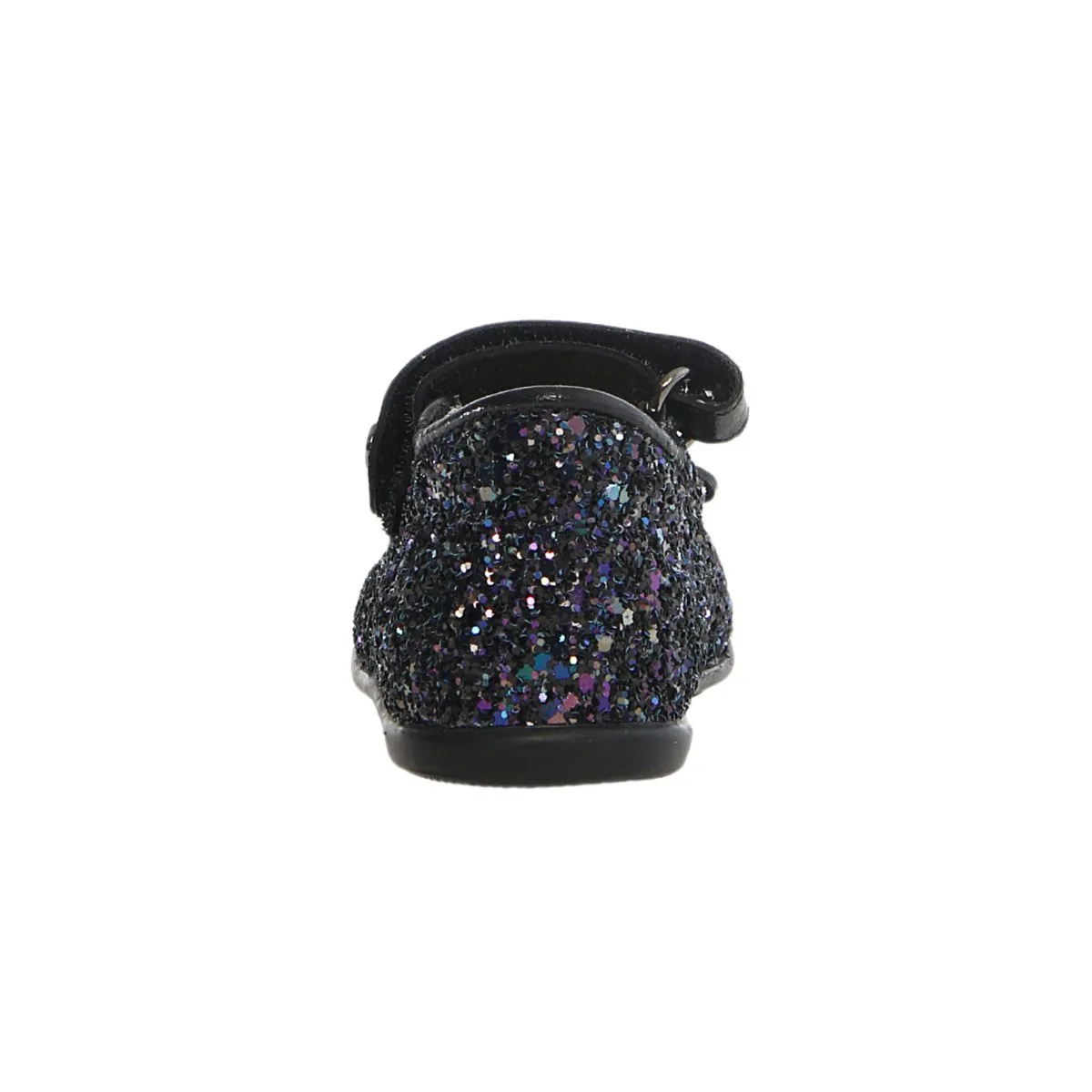 Chaussures Naturino pour tout-petits (Tailles 22-26) Ballerine Noir/Multicolore avec Nœud Pailleté Mary Jane