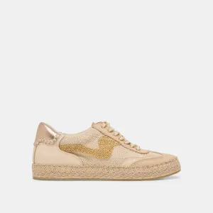 AVIS ESPADRILLES BASKETS PERLÉES DORÉ MULTICOLORE TOILE DE JUTE