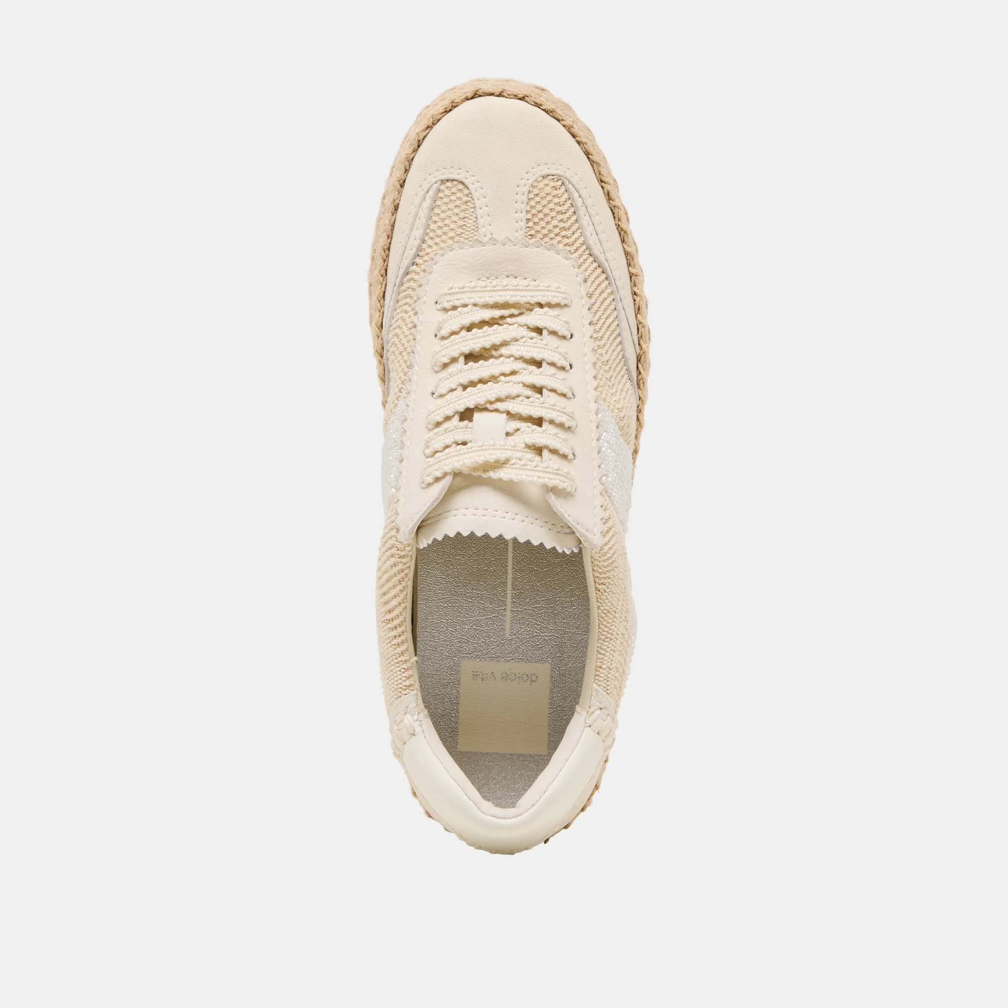 AVIS ESPADRILLES SNEAKERS À PERLES NATUREL MULTICOLORE TOILE DE JUTE