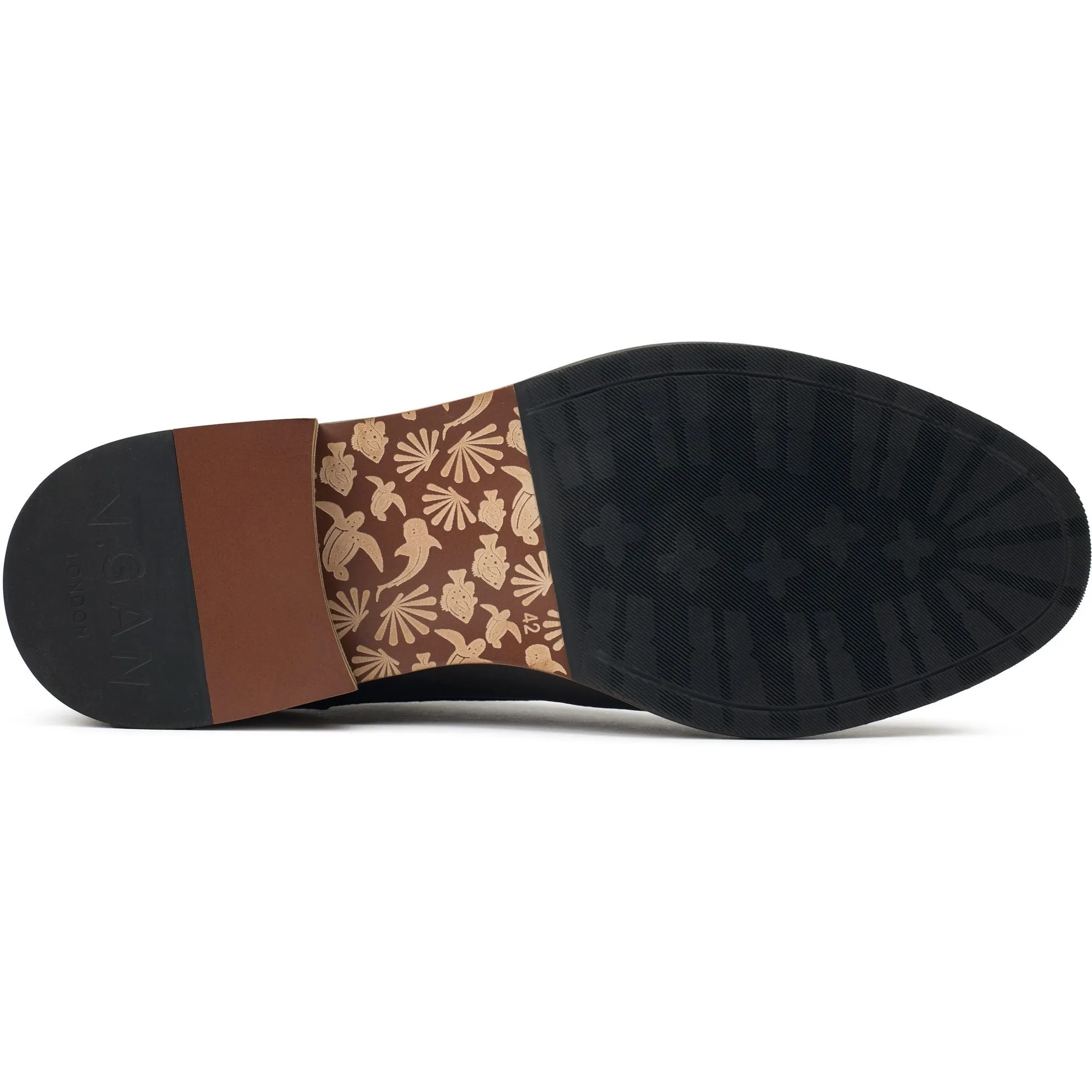 Chaussures Derby en Simili-Cuir Vegan pour Homme Oatmeal 2 | Noir